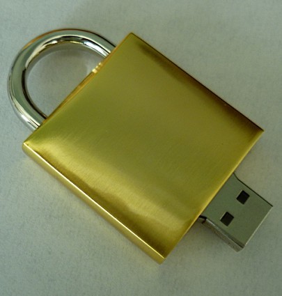 Golden Lock USB Drive, Top-class USB flash disk U103