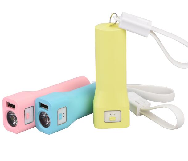 Power Bank with 1w LED Touch and Micro Cable in Keyring PB803