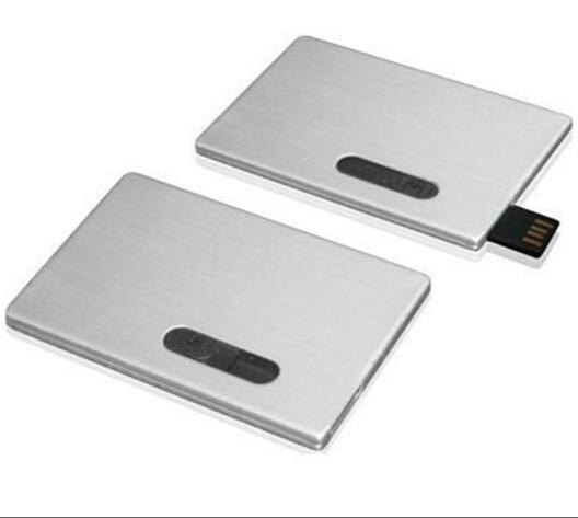 Metal Business Card Credit Bank Card Shape USB Memory Stick Thumb Drive U1094