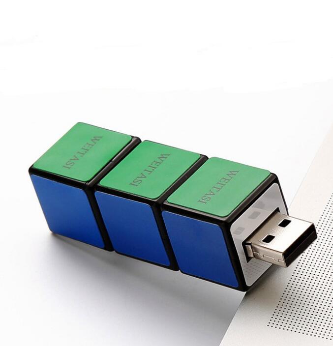 plastic Rubiks cube shape memory usb flash drive 16GB 32GB U199
