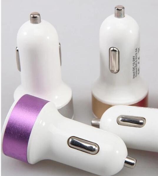Dual Port Universal Smart Fast USB Car Charger For Smart Phone CC008