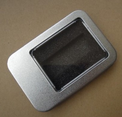 tin box package with OEM EVA or foam for usb flash disk TB001