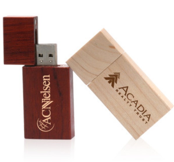 Rectangle Maple Wood USB Flash Drives U027