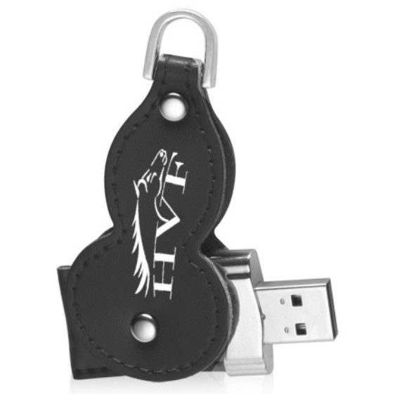 Swivel Twister Leather USB Flash Drives U023