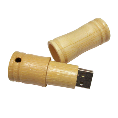 Round Bamboo high speed flash memory stick U513