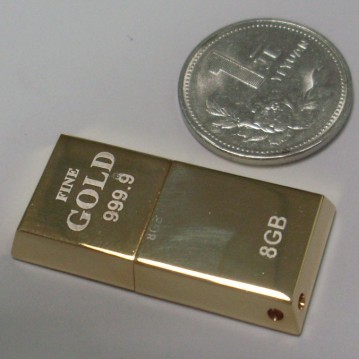 gold bar usb flash drive U262
