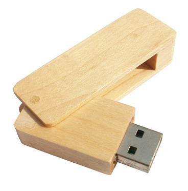 swivel wooden USB flash disk 2GB 4GB 8GB 16GB U519