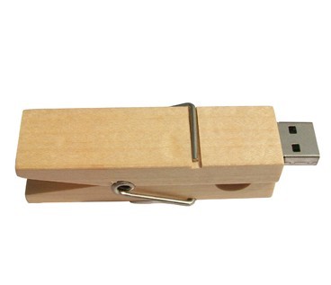 Clip wooden USB flash disk 2GB 4GB 8GB 16GB U510