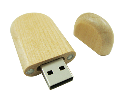 wooden/Bamboo 8GB USB Memory with Engraved Logo U502