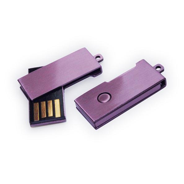 Novelty mini purple USB flash drive with UDP memory U246
