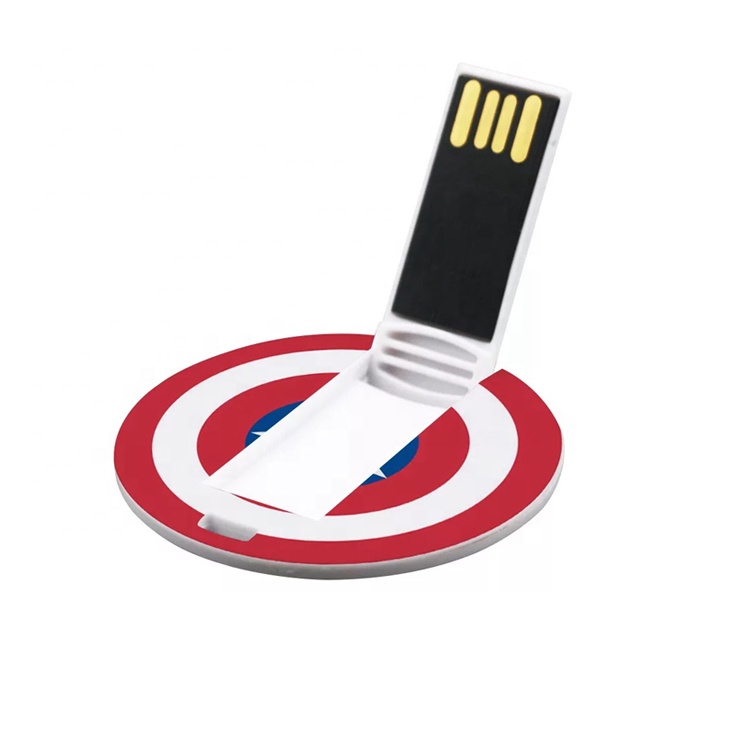Custom Logo Round card Mini USB flash drive U185