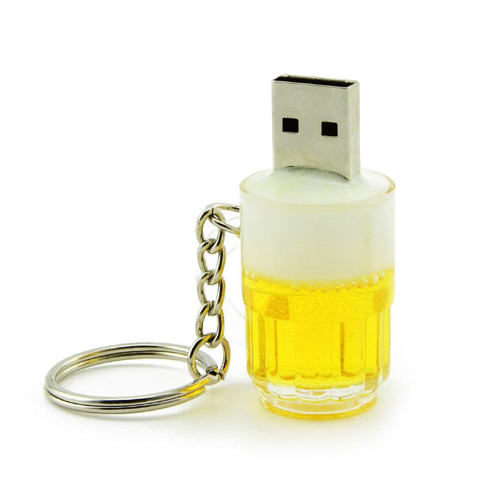 Beer Bottle Cup usb flash drive with keychain U173