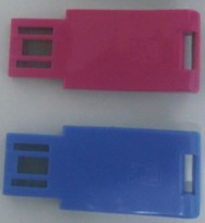 Mini plastic USB flash drive with keychain U149