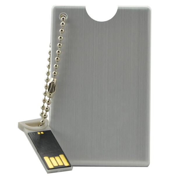 metal credit card shaped usb flash drive U1008