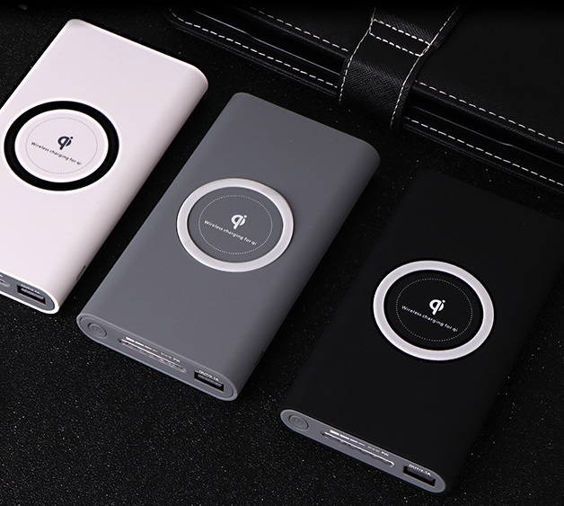 10000mAH power bank with qi faster wireless charger PB713W