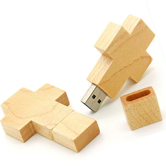 Wood Cross Shape USB Flash Drive U508