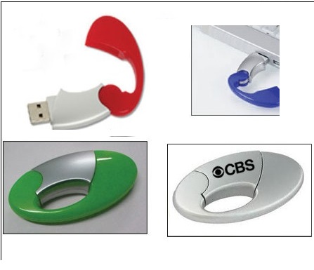 Novelty buckle shaped USB flash drive plastic carabiner USB disk U1101