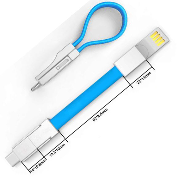 Magnetic 3 in 1 cable with customize logo type C, micro, 8pin C1422