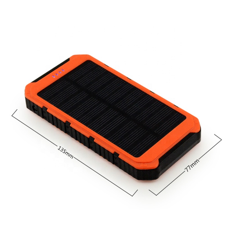 solar portable waterproof power bank 10000mah PB020