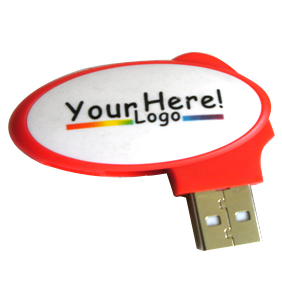 rotating round USB drive with custom logo U136