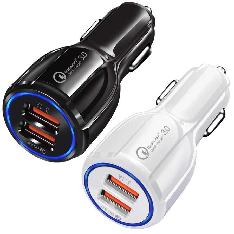 UNIVERSAL 2-PORT FAST CHARGING USB CAR CHARGER Item:BK348