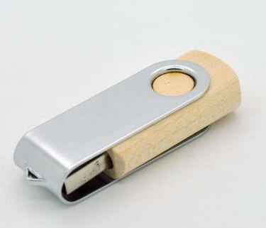 Swivel Wood USB Drive U001W