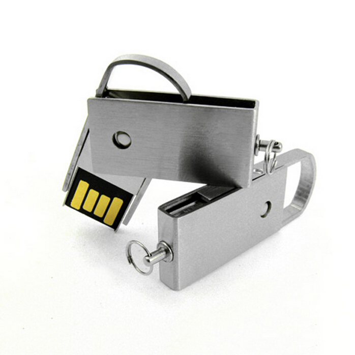 Metal Swivel Mini PenDrive 4GB 8GB U250