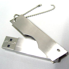 Twister Metal Pendrive with key chain U024