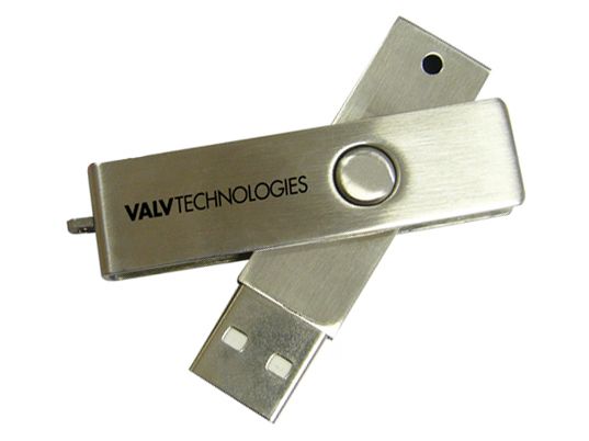 Laser Logo Metal Twister USB Drive U225