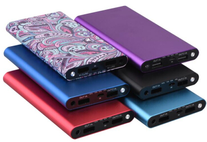 metal power bank 10000mah with torch and capacity display PB-876