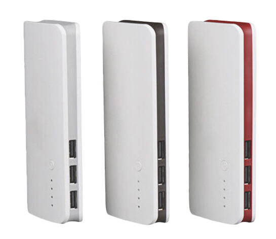 High capacity 3 outports plastic 10000mAh power bank PB509