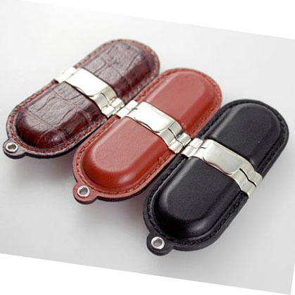 Lipsticks leather USB drive with thread edge, leather USB drive with more design, more stitches U309