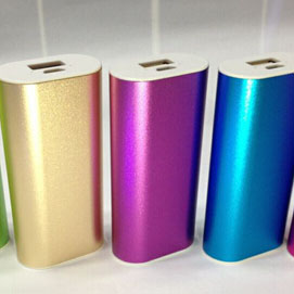 aluminou power bank in various color PB211